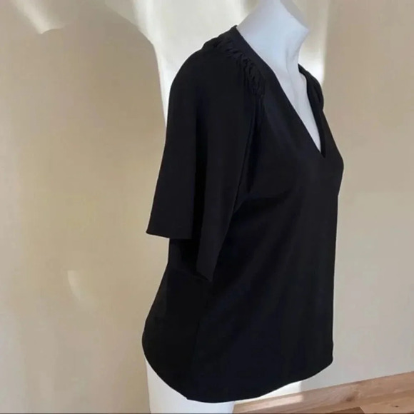 - Banana Republic  factory black v neck blouse - Picture 3 of 6